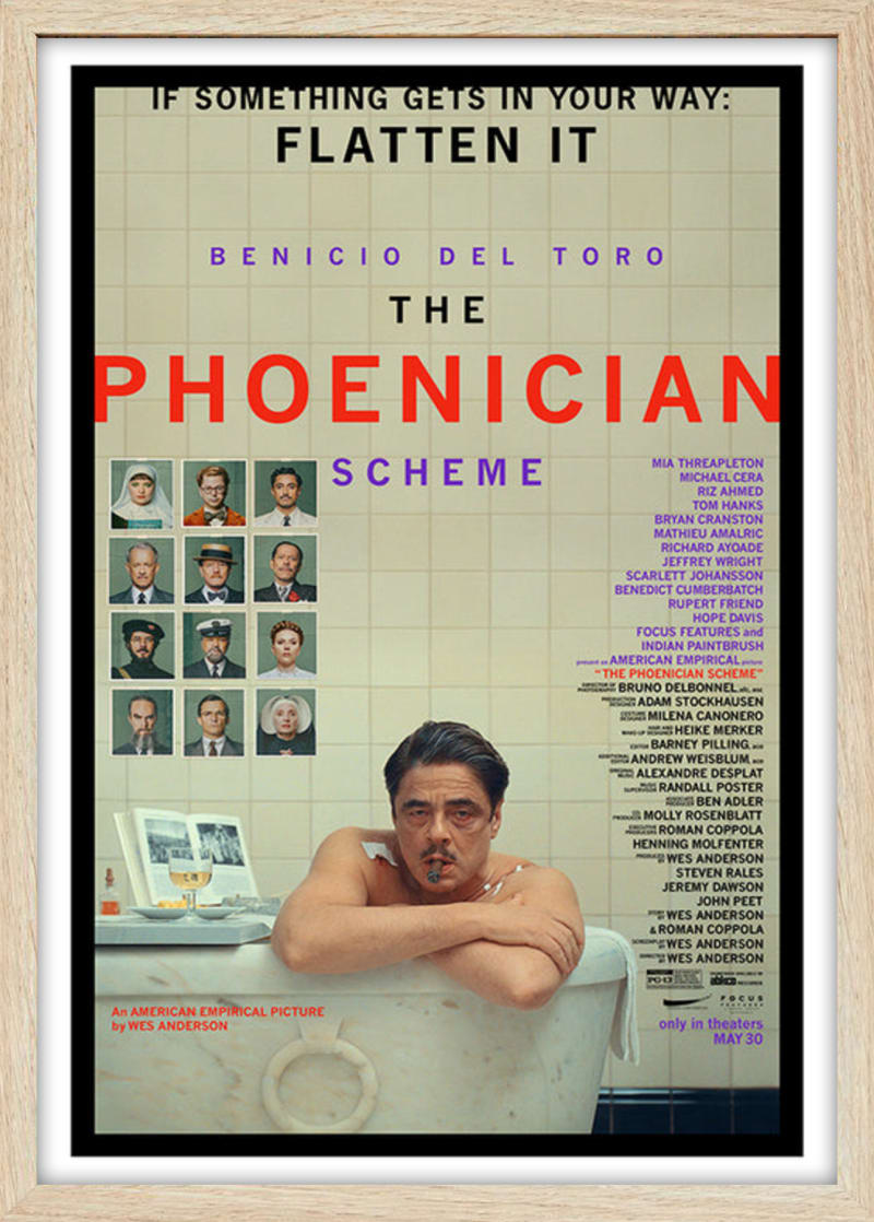 Phoenician Scheme (2025) Framed Movie Poster Print