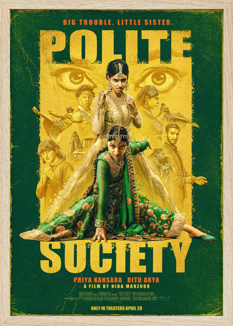 Polite Society (2023) Framed Movie Poster Print