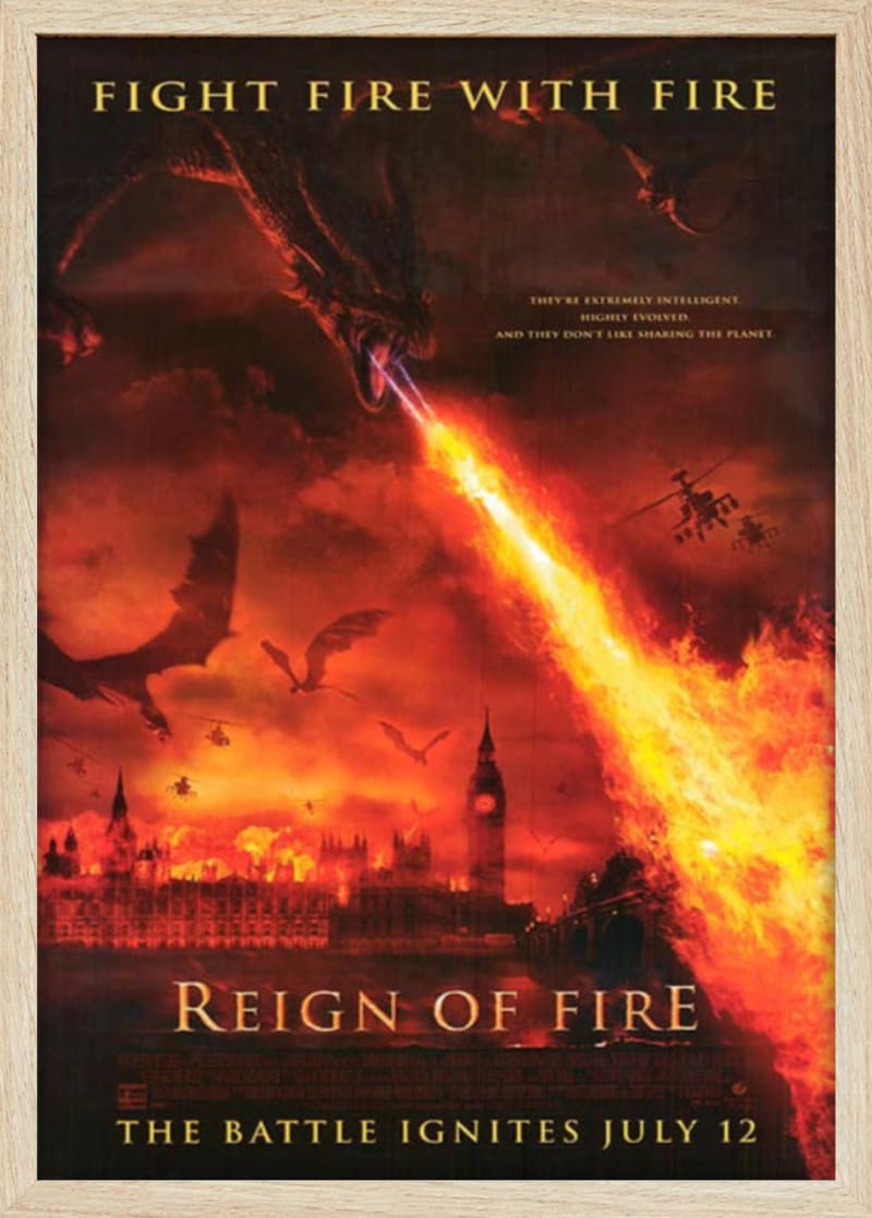 Reign of Fire (2002) Framed Movie Poster Print