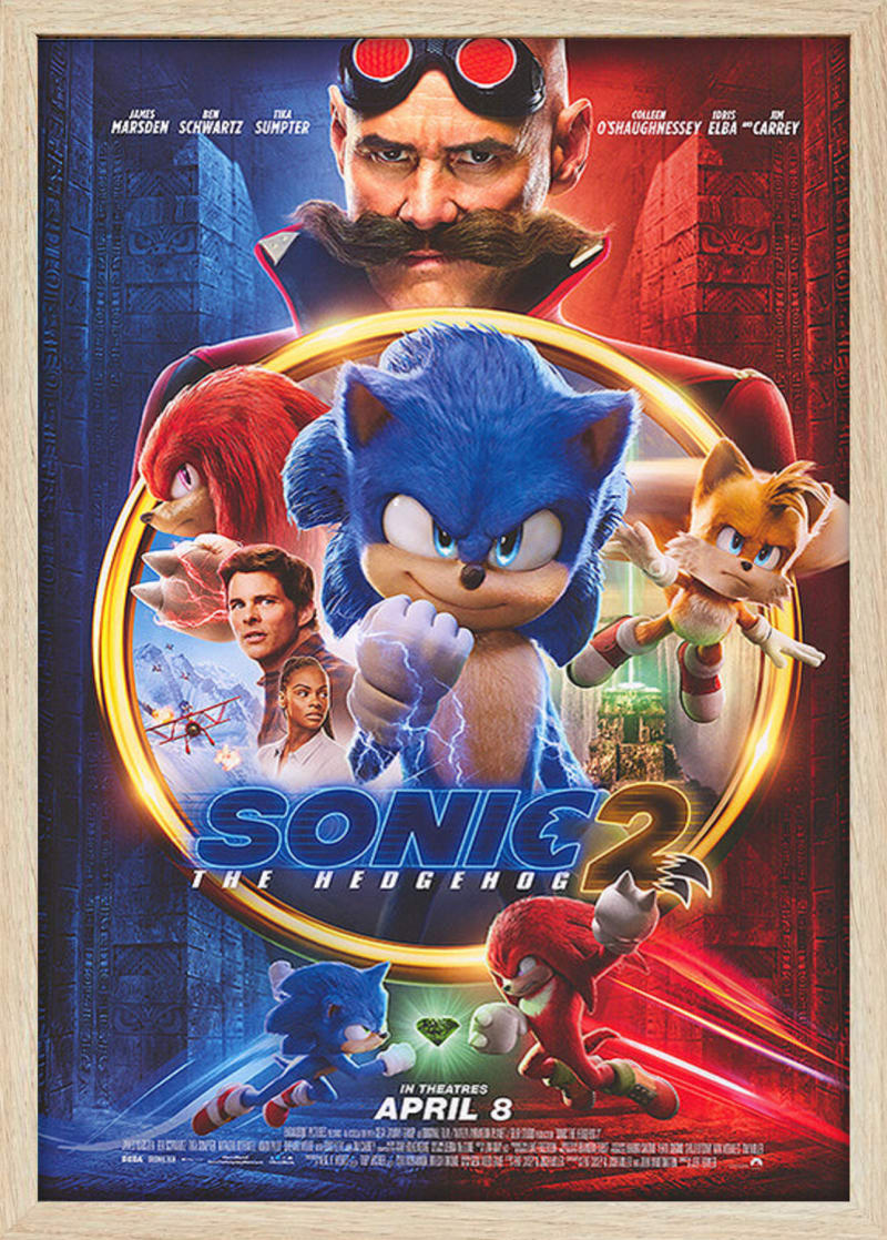 Sonic the Hedgehog 2 (2021) Framed Movie Poster Print