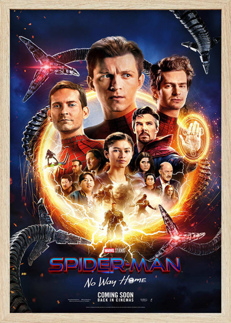Spider-Man: No Way Home (2021) Framed Movie Poster Print
