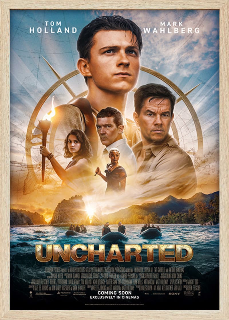 Uncharted (2022) Framed Movie Poster Print