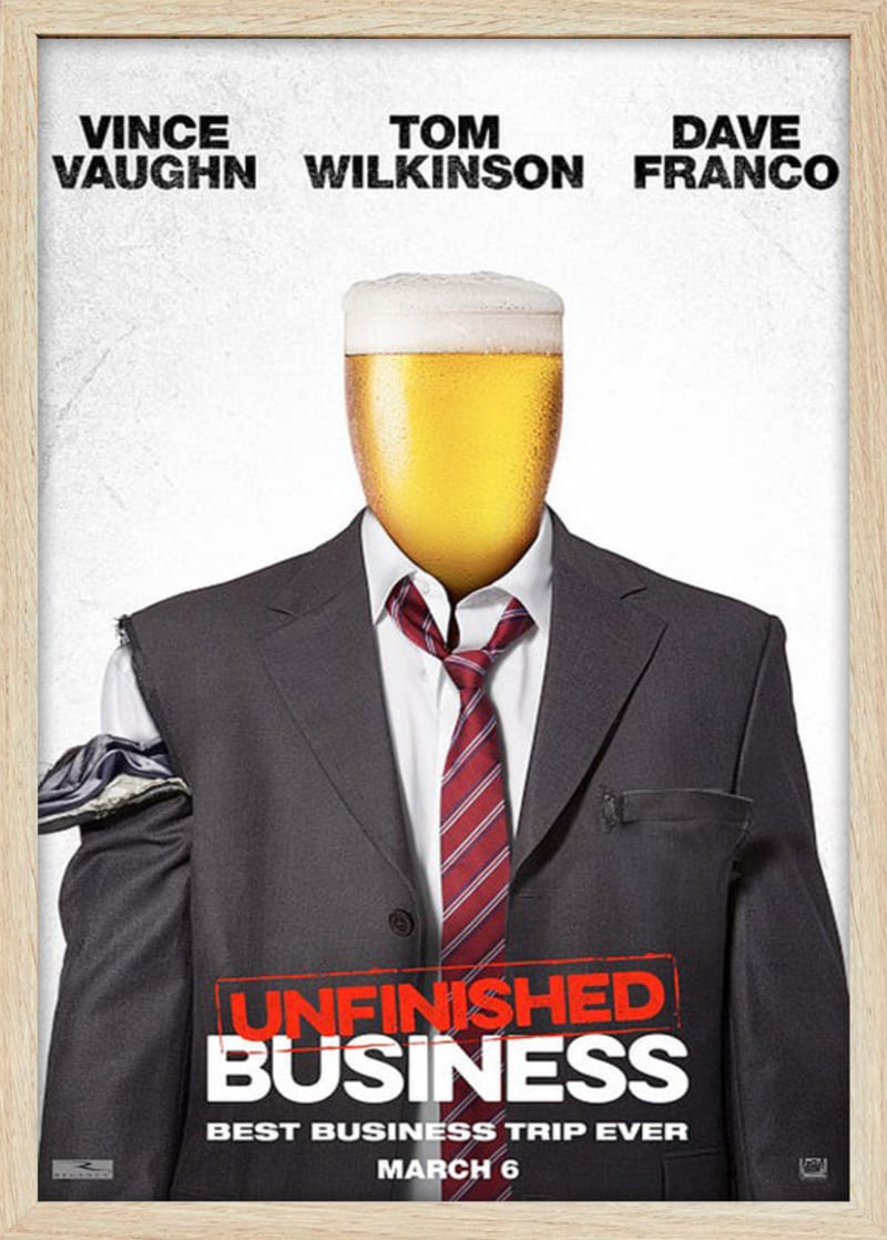 Unfinished Business (2015) Framed Movie Poster Print