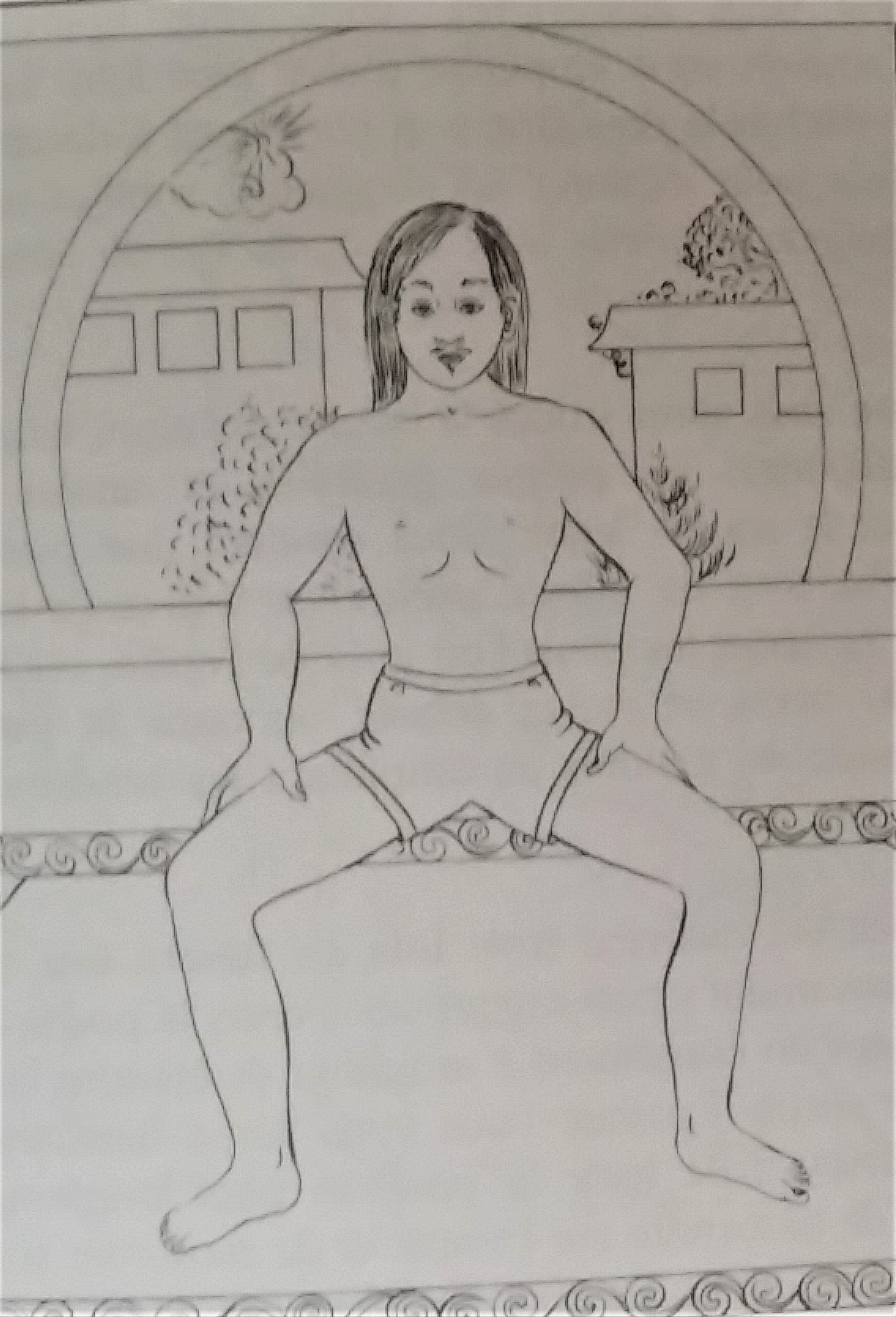 Posture de yoga Kum Nyé