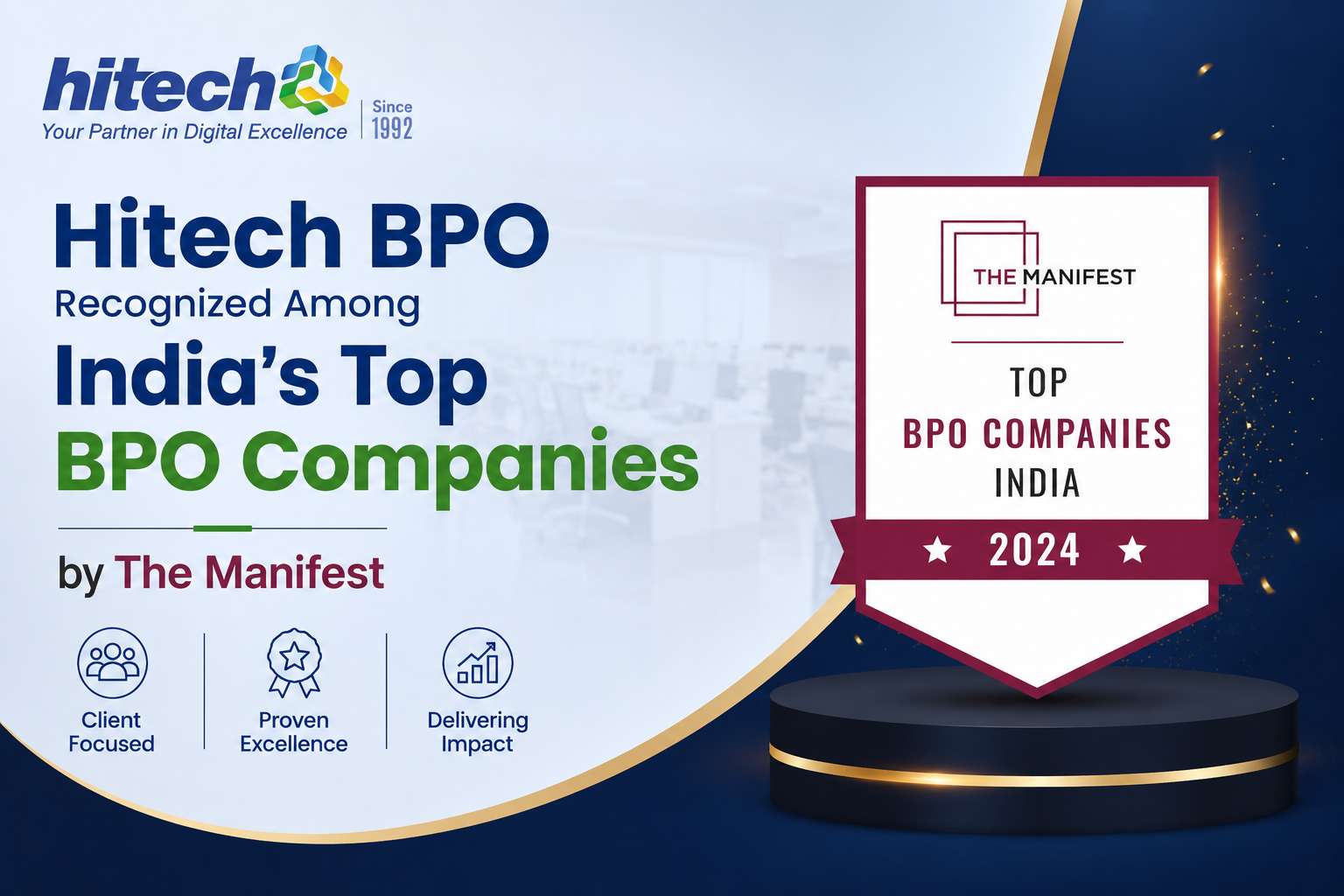 Hitech BPO Recognized Among India’s Top BPO Companies by The Manifest