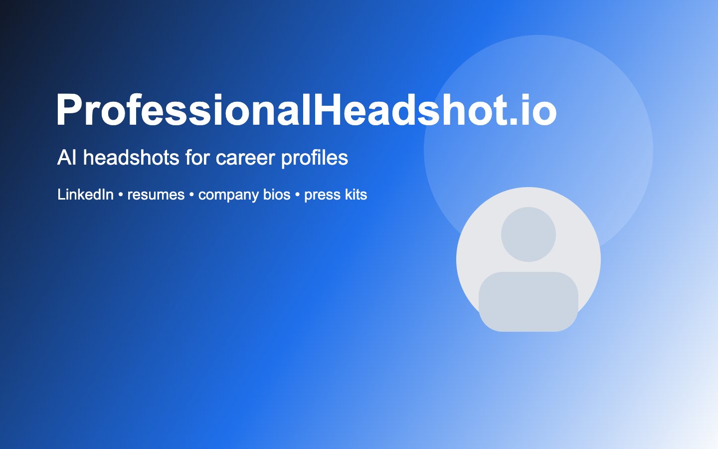 ProfessionalHeadshot.io AI headshot workflow for career profile photos