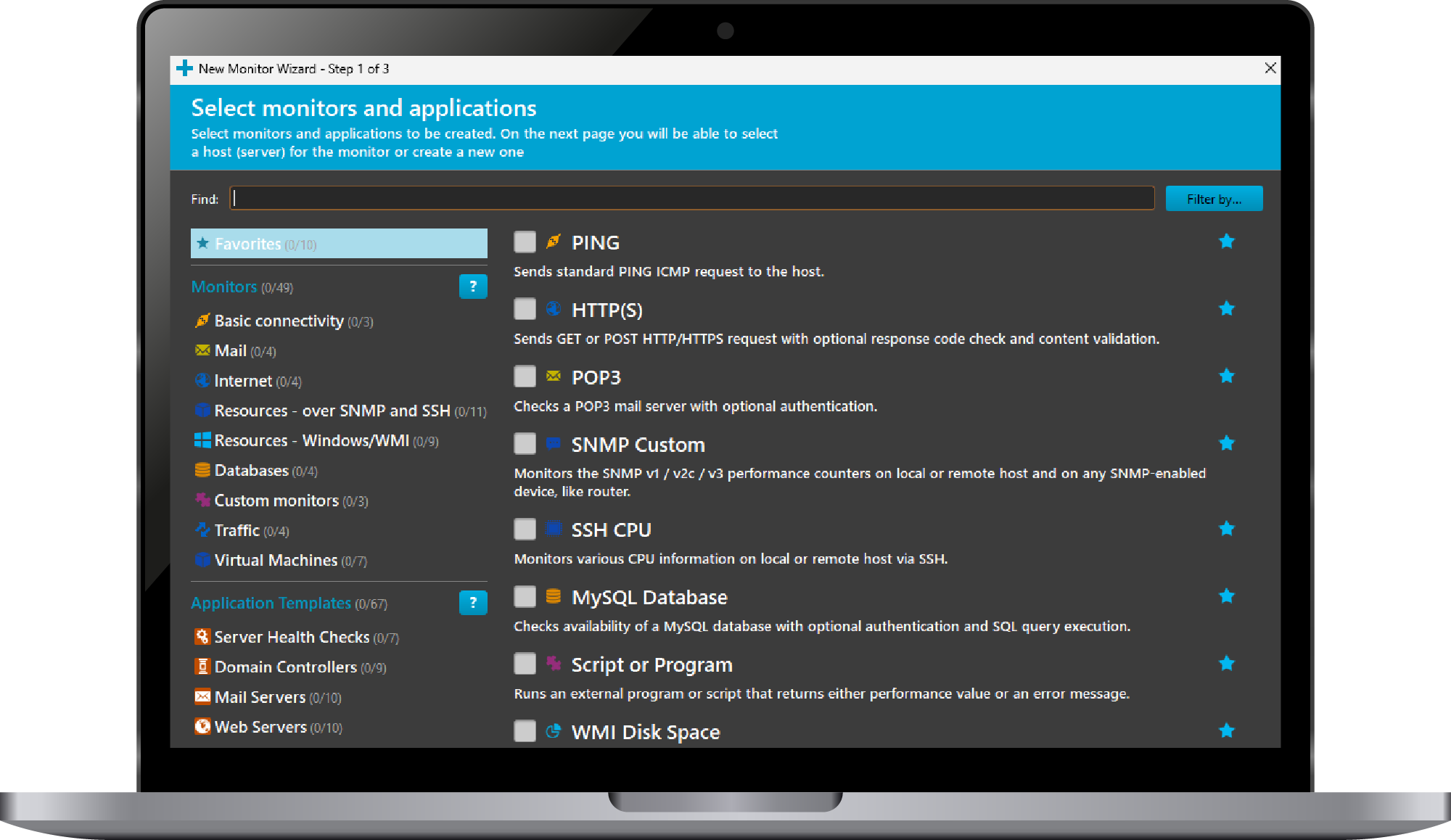 IPNetwork Monitor - Create New Monitor