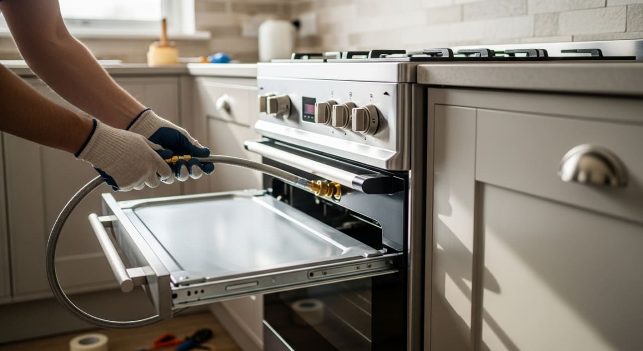 gas cooker install