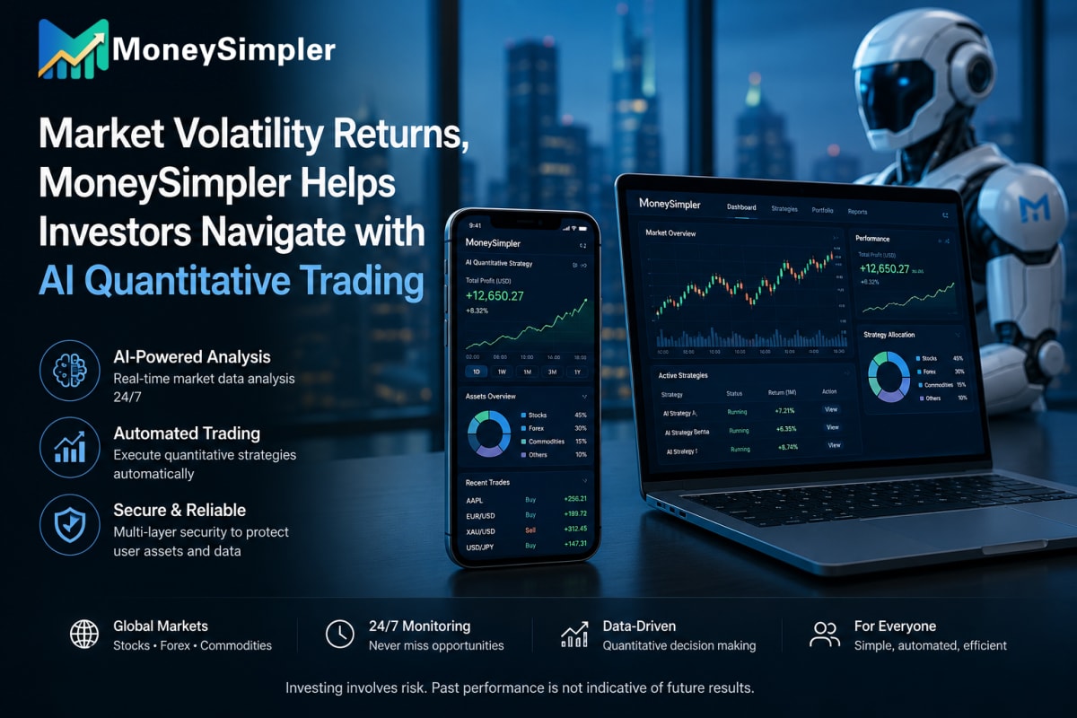 Market Volatility Returns, MoneySimpler Helps Investors Navigate with AI Quantitative Trading
