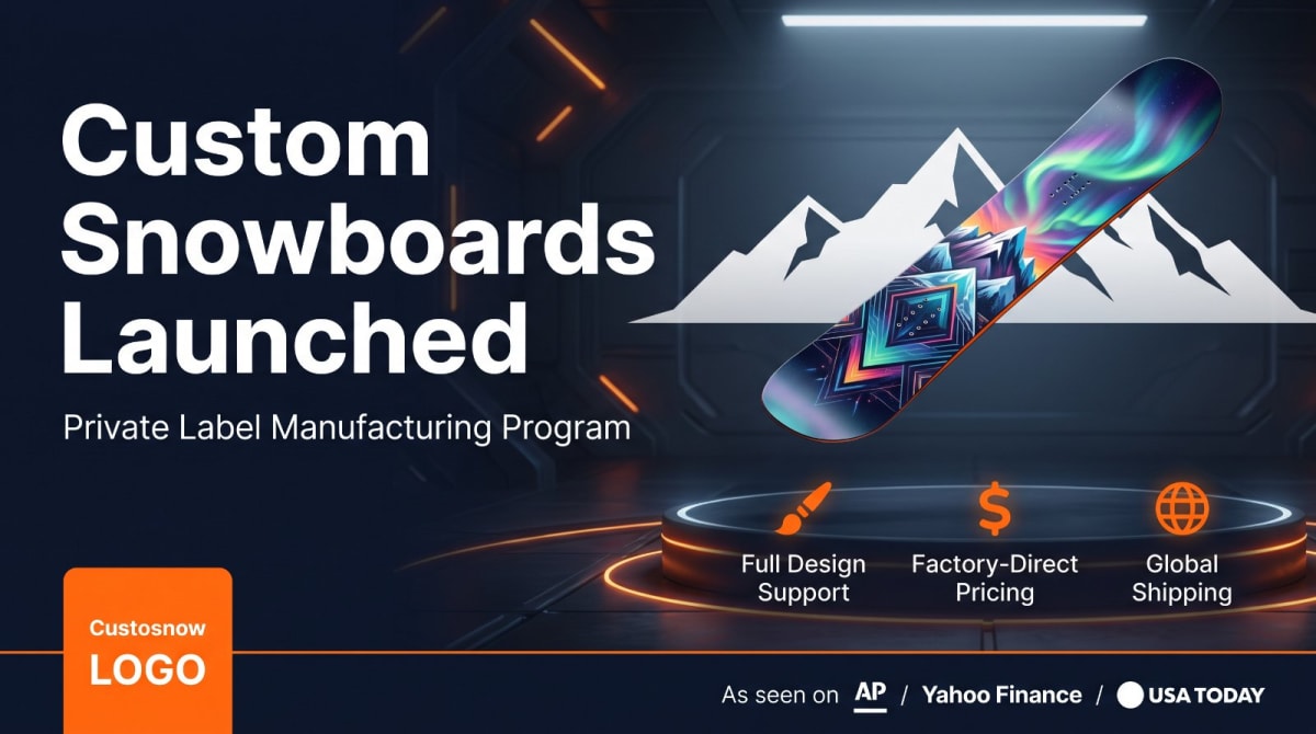 Custosnow Launches Factory-Direct Custom Snowboards Program to Disrupt Private Label Manufacturing in 2026