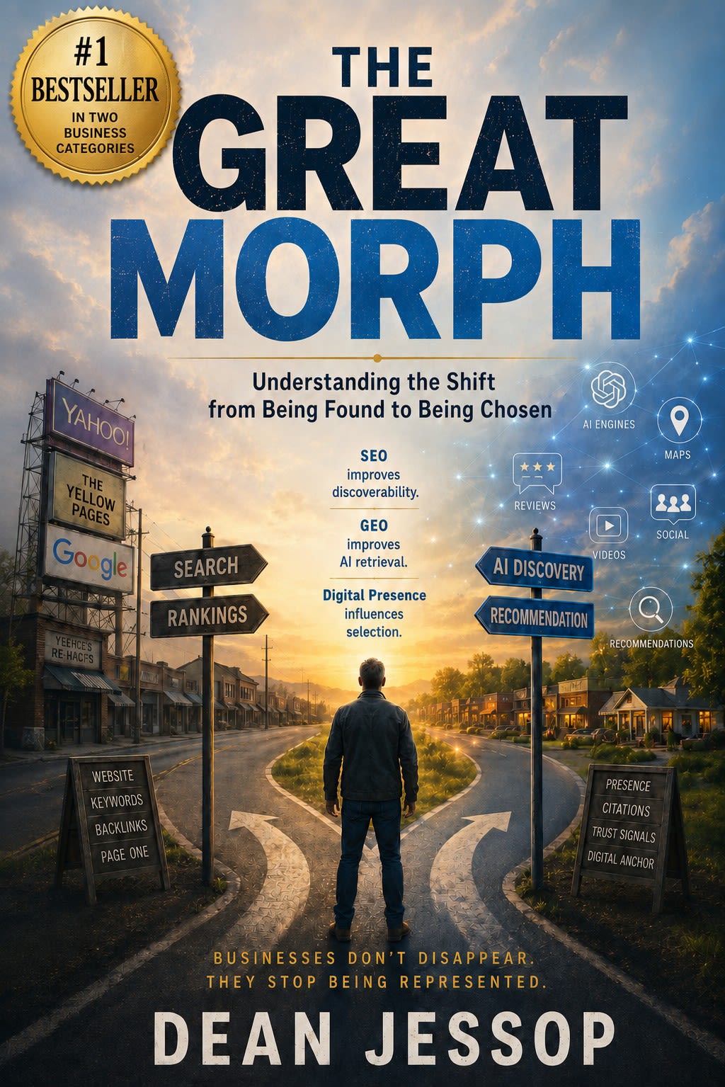 The Great Morph Reaches No. 1 in Amazon Kindle Business Categories The Great Morph a Book on how AI uses GEO for a business to be found by new customers by Dean Jessop