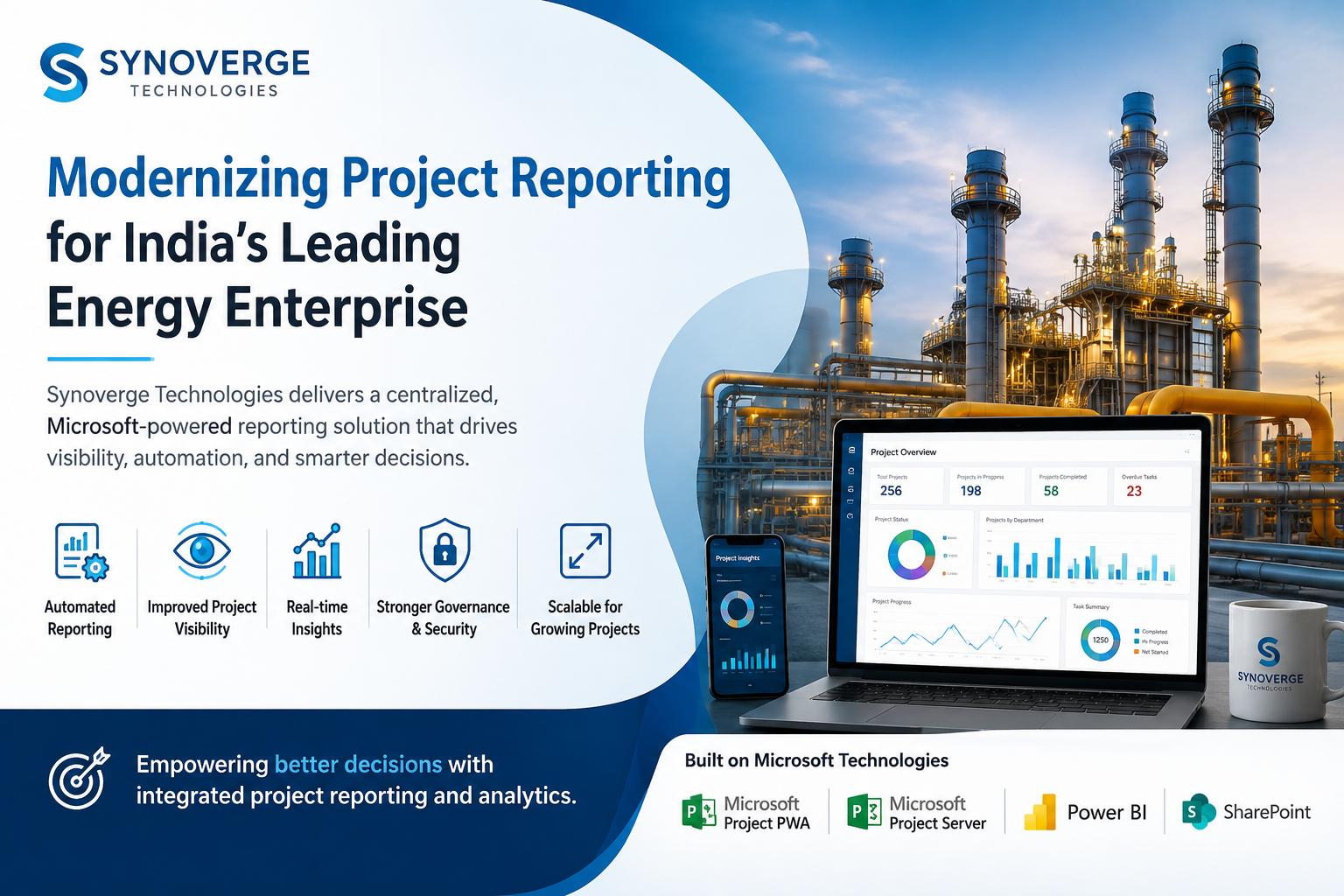 Synoverge Technologies Modernizes Project Reporting for Leading Indian Energy Enterprise