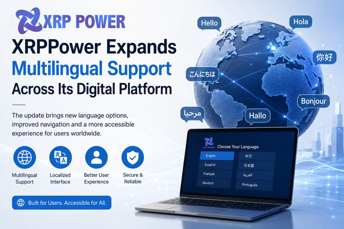 XRPPower Expands Multilingual Support Across Its Digital Platform
