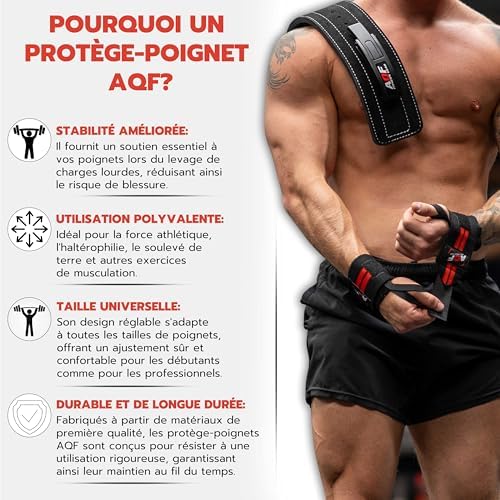 Vue 5 de Aqf Bande Poignet Musculation