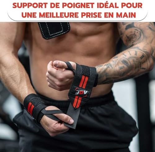 Vue 6 de Aqf Bande Poignet Musculation