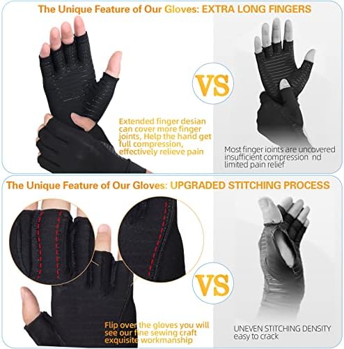 Vue 4 de Donfri Gants Arthrose Sans