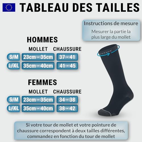 Vue 3 de Relief Chaussettes De Contention
