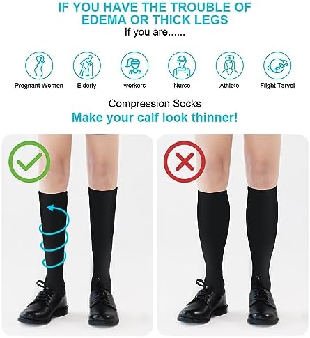 Vue 3 de Acwoo Chaussettes De Compression