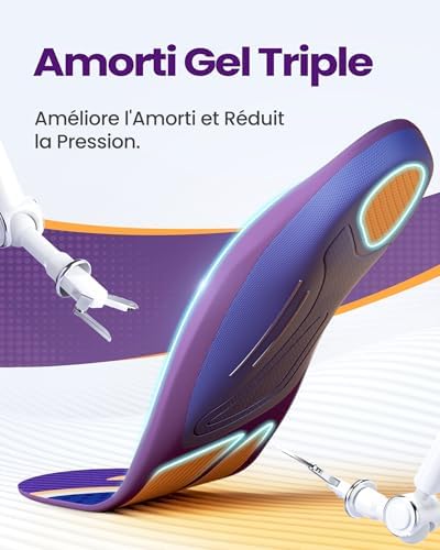 Vue 4 de Semelle Voute Plantaire Qbk