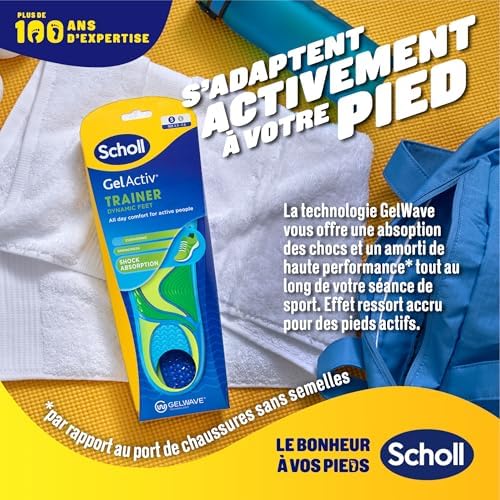 Vue 4 de Scholl Semelles Gelactiv Sport