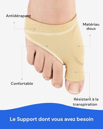 Vue 3 de Yogamedic Chaussettes Hallux Valgus
