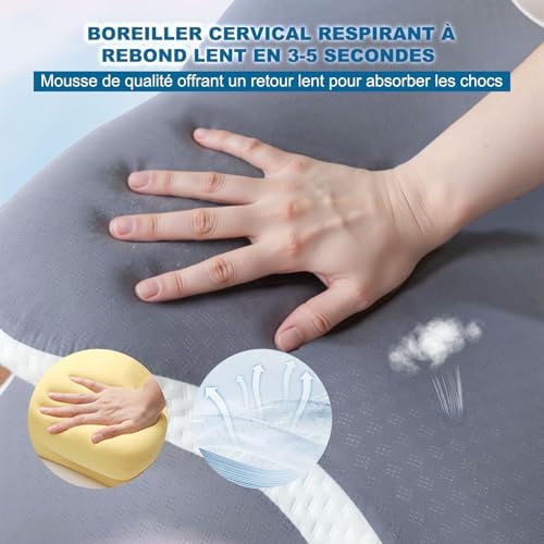 Vue 5 de Cloudnook Oreiller Orthopedique Memoire