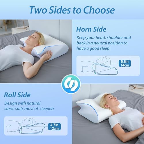 Vue 2 de Homca Oreiller Ergonomique Cervical