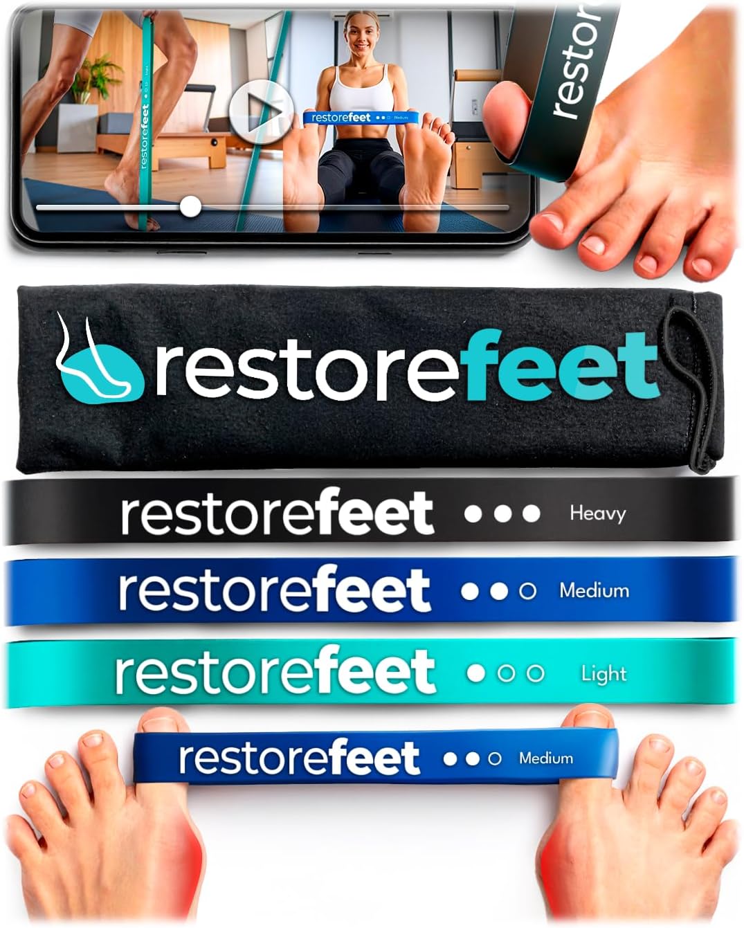 Restorefeet Bandes De Resistance