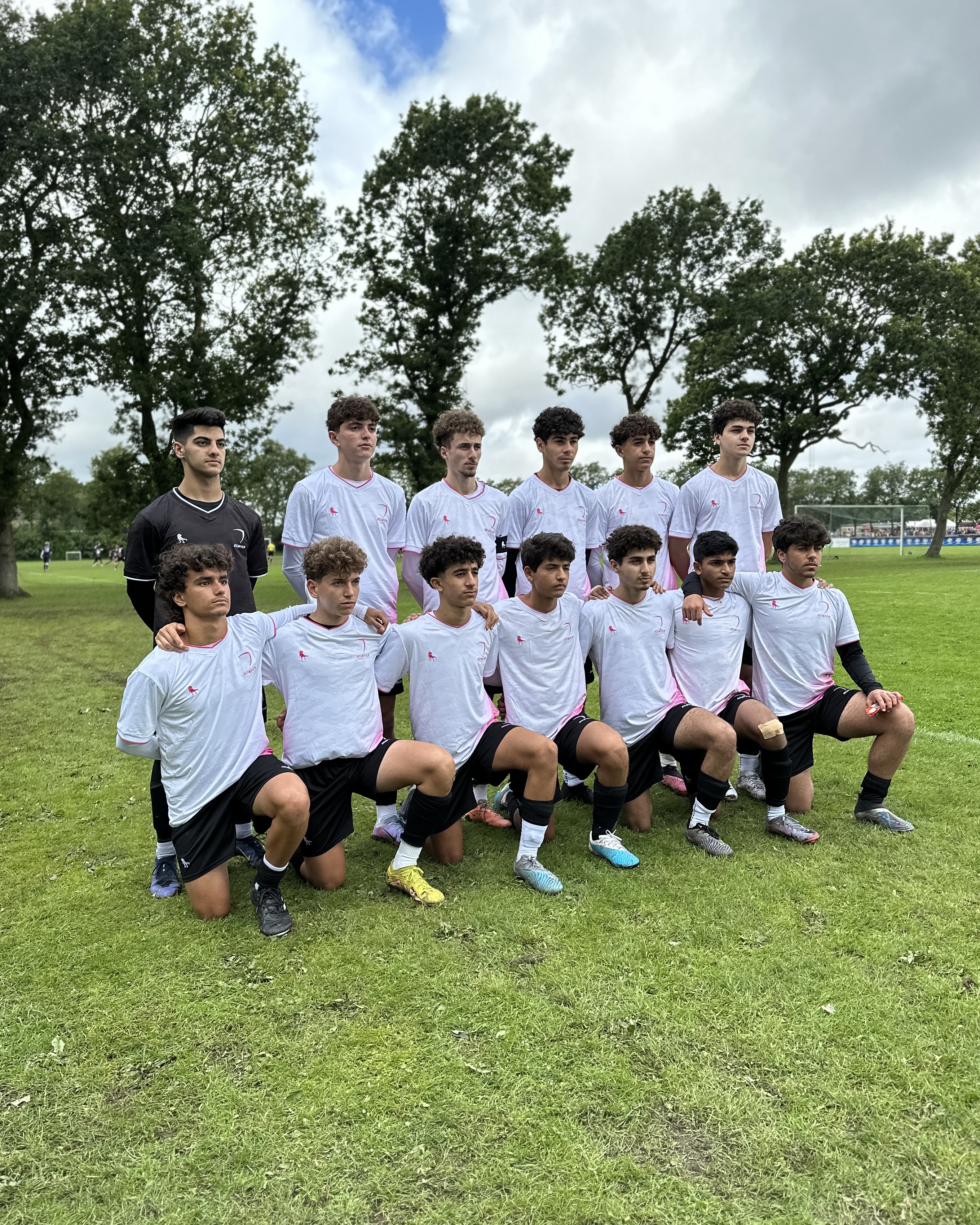 Boys team on field