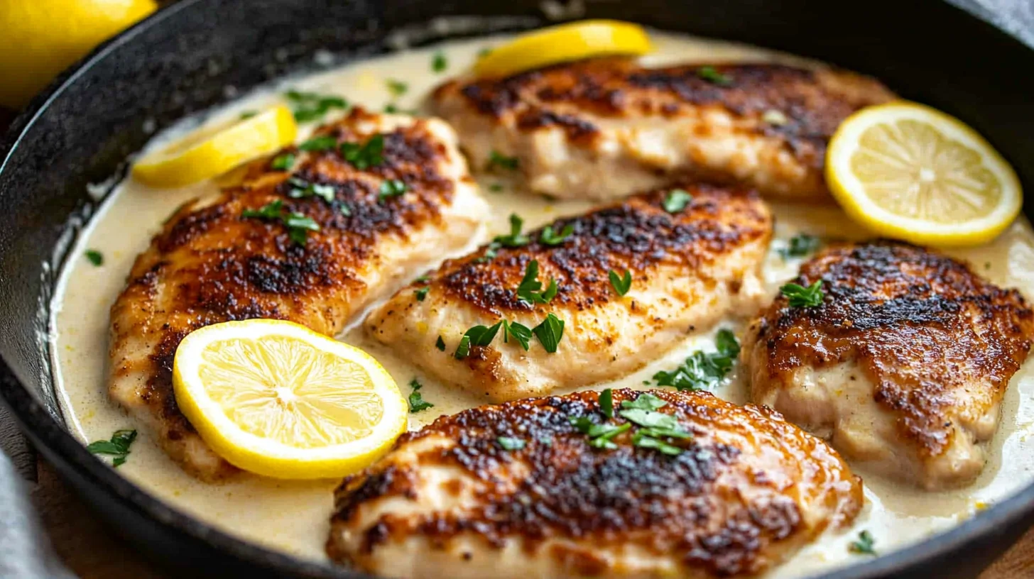 Lemon Garlic Chicken Skillet