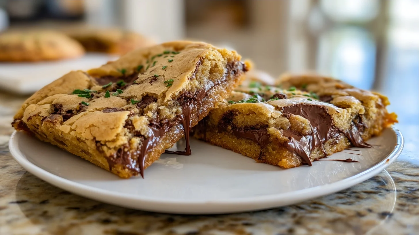 Gooey Sourdough Chocolate Chip Cookie Bars