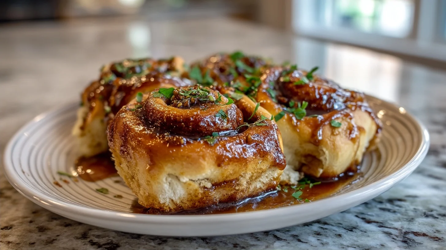 Warm Sourdough Maple Cinnamon Rolls