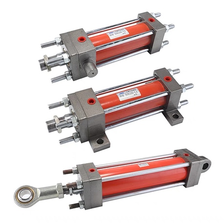 Square oil hydraulic cylinder