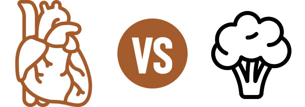 Corazón vs Brócoli