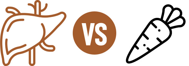 Hígado vs Zanahoria