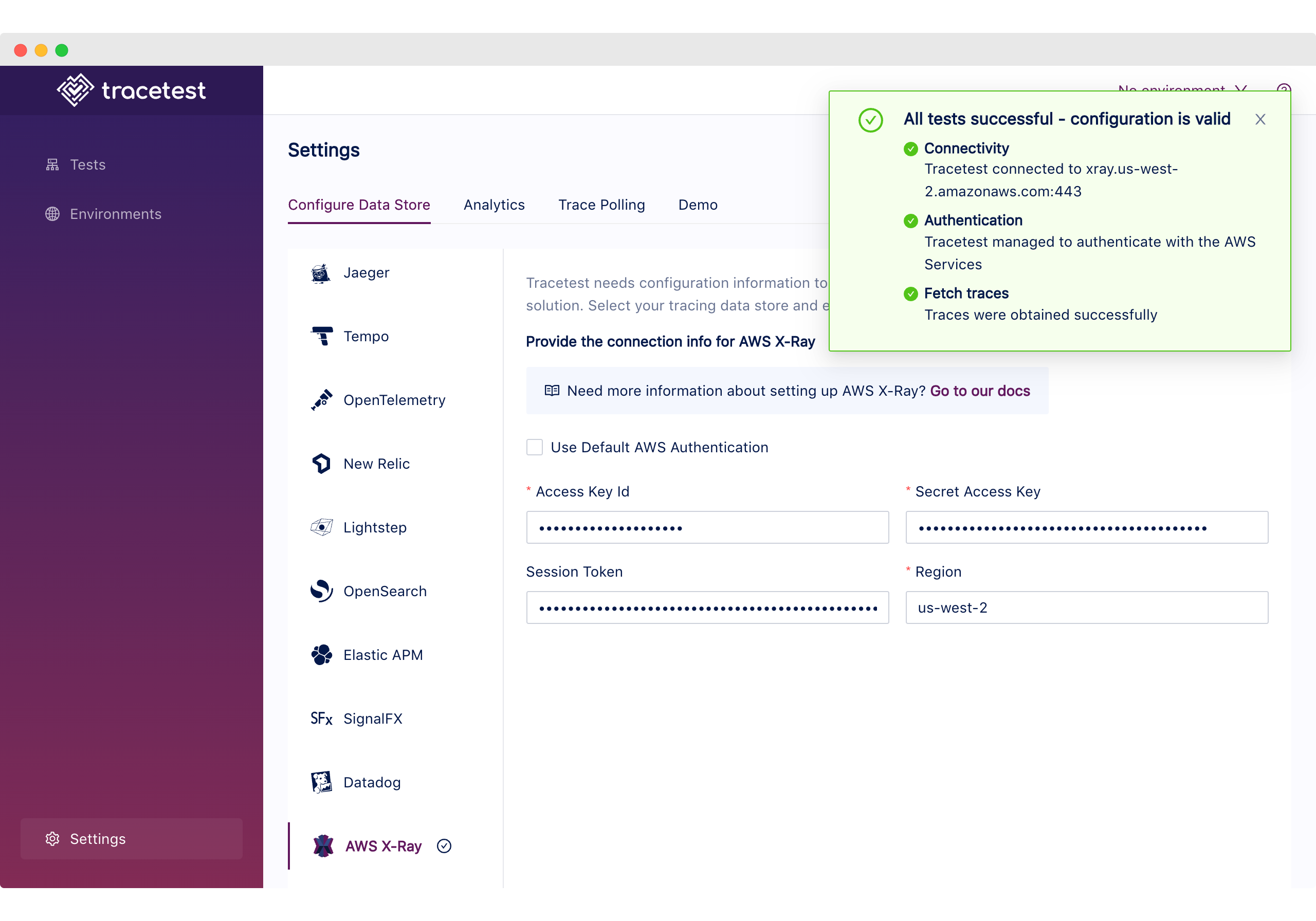 Trace based testing cloud native apps with AWS X Ray and Tracetest