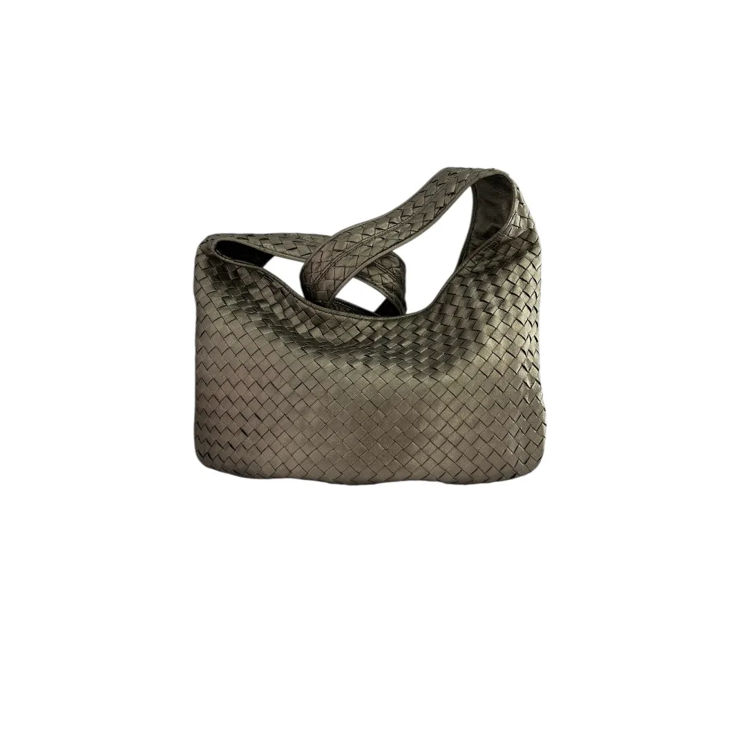 Bottega Veneta silver gray Leather Shoulder Bag