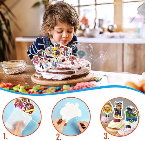 Vue 6 de Figurine Décoration Gâteau Pat Patrouille