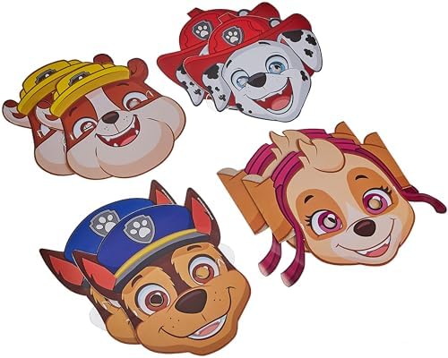 Vue 2 de Masque Papier Pat Patrouille
