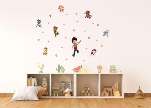 Vue 2 de Stiker Mural Pat Patrouille