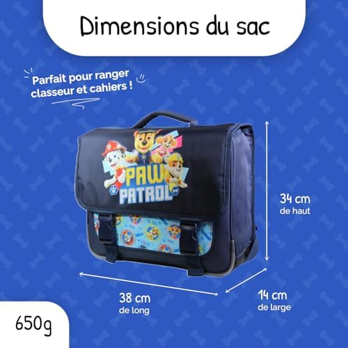 Vue 3 de Cartable Primaire Pat Patrouille