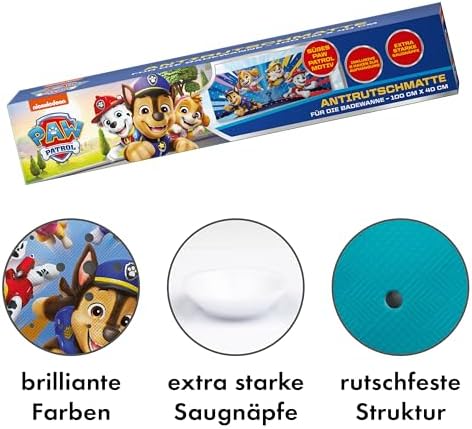 Vue 6 de Tapis Bain Pat Patrouille