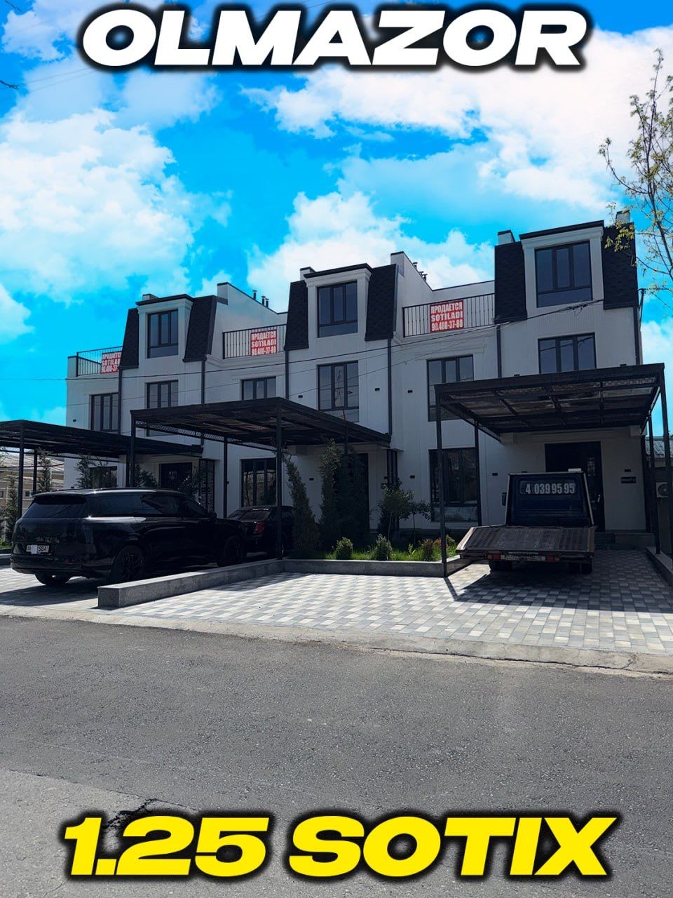 Olmazor tumanidan 1,25 sotihli kotej uy sotiladi