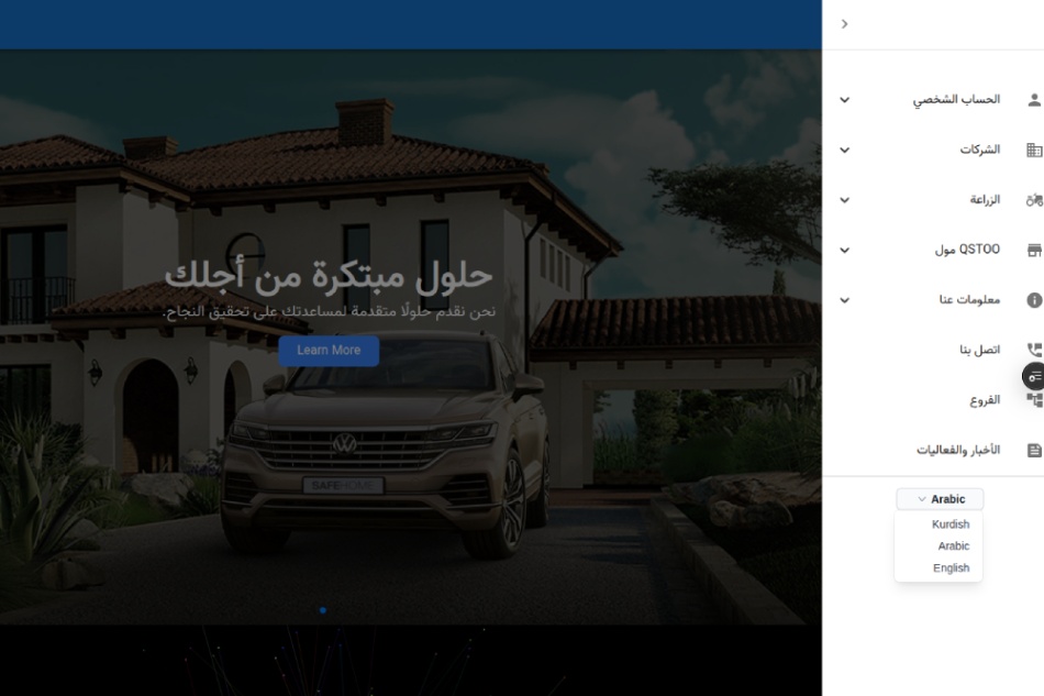 Multilingual Portfolio Website for Rafian Company