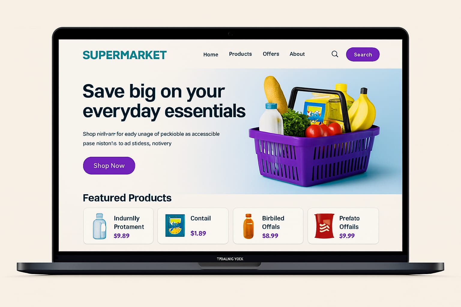 METRO — Grocery Store Website Template