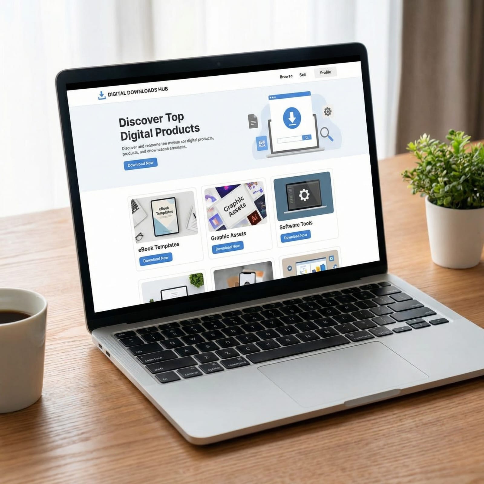 ORBIT — Digital Products Website Template