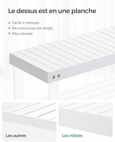 Vue 4 de Songmics Banc Detagere