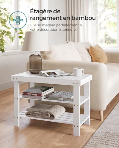 Vue 6 de Songmics Banc Detagere