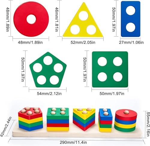 Vue 2 de Qhflashbuy Jouets Montessori