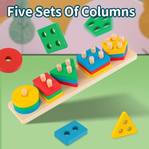 Vue 3 de Qhflashbuy Jouets Montessori